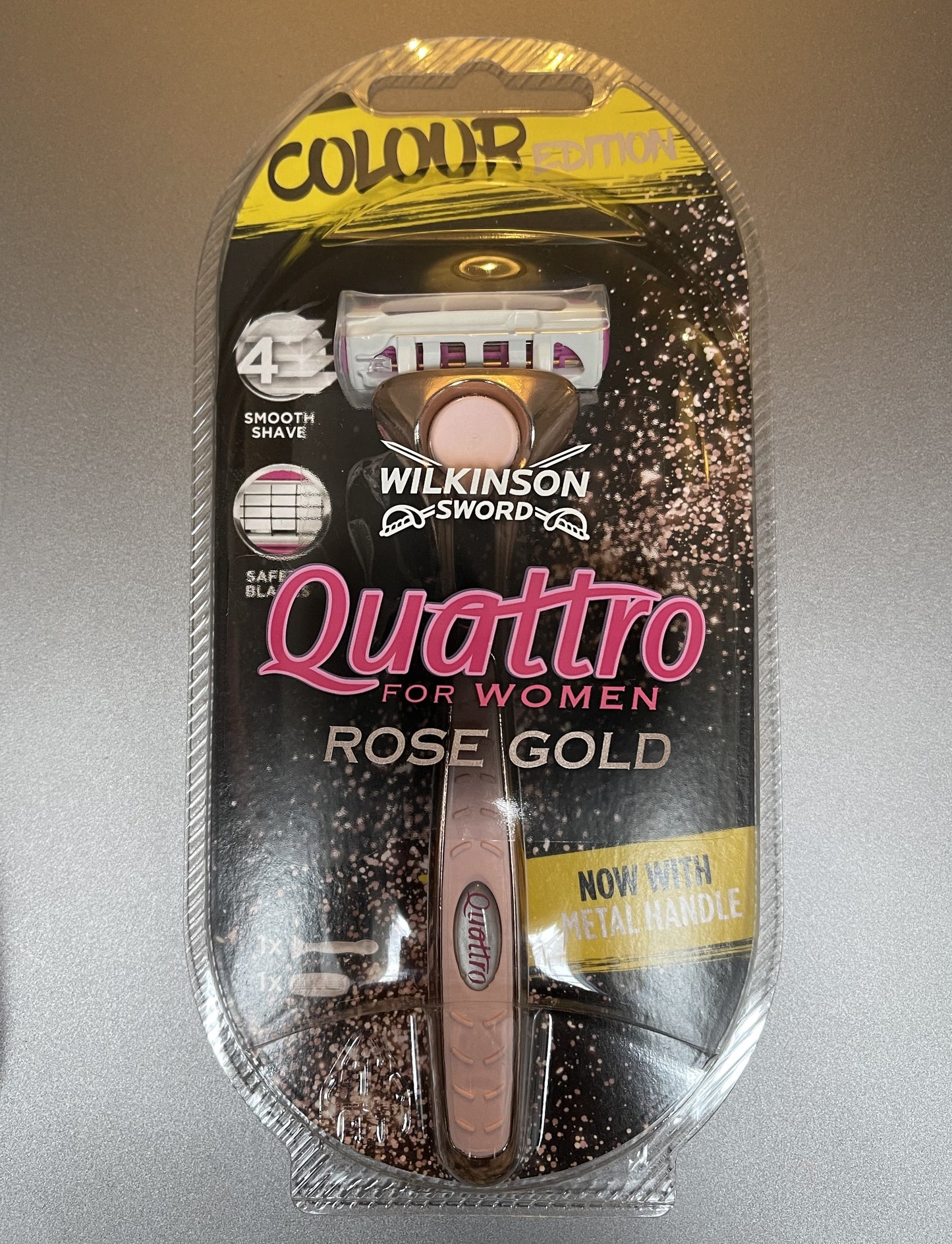 Wilkinson Sword Quattro for Women Pink & Rose Gold Razor Blades