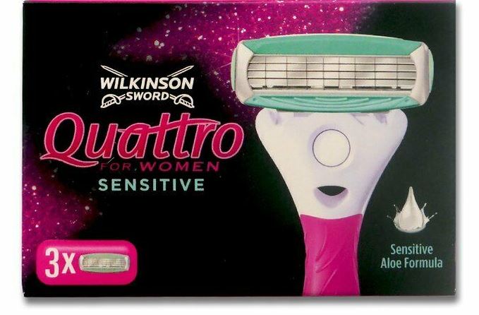 Wilkinson Sword Quattro for Women Sensitive Razor Blades