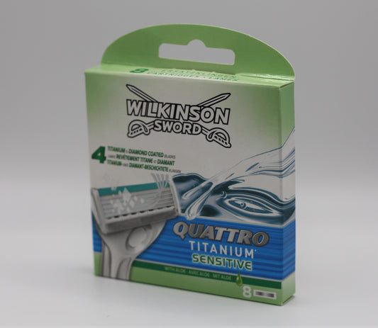 Wilkinson Sword Quattro Titanium Sensitive Razor Blades